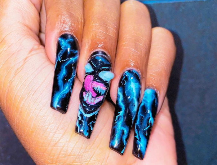 Megan the Stallion was feeling blue in 2021 with this amazing monster set