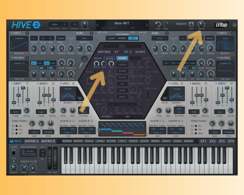 Drum & Bass Leads distortion