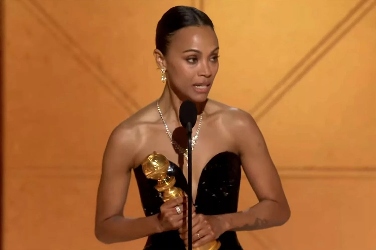 Zoe Saldana - 2025 Golden Globes