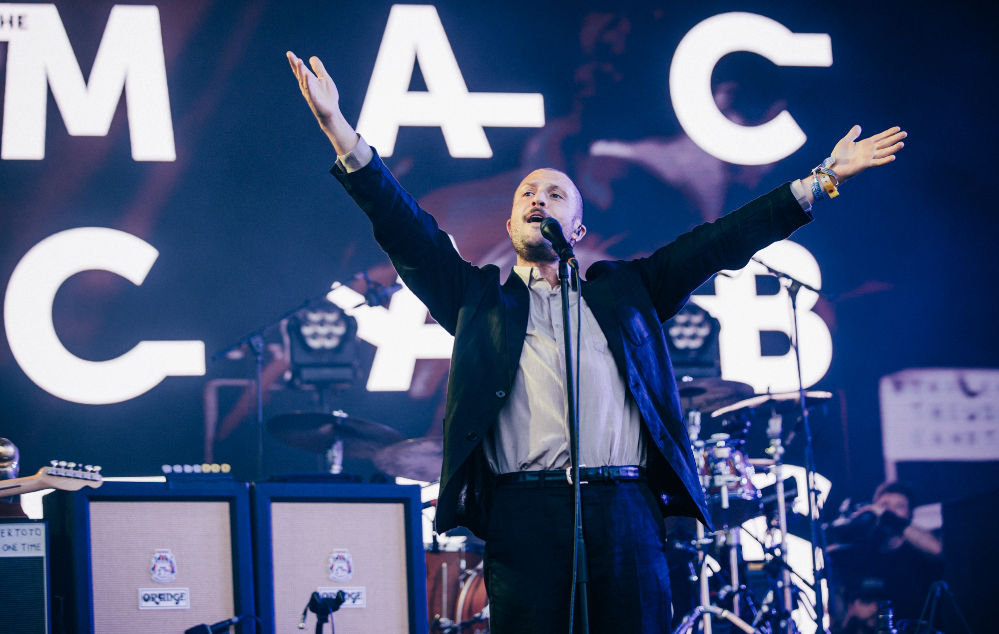 The Maccabees live at Glastonbury 2025, photo by Derek Bremner