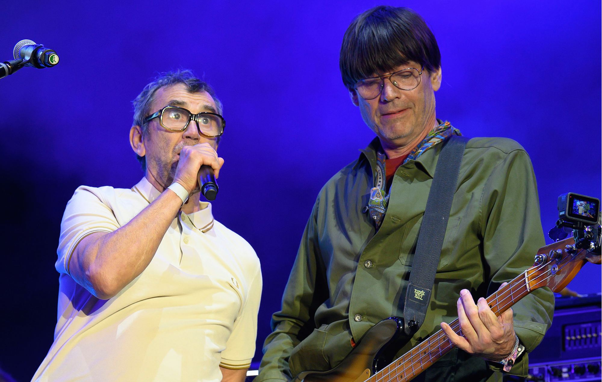 Phil Daniels and Blur's Alex James at 2025 Big Feastival (Photo by Justin Goff Photos/Getty Images)