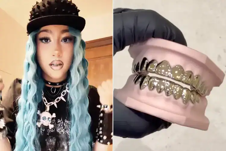 North West Flashes New Grills in Viral TikTok Return