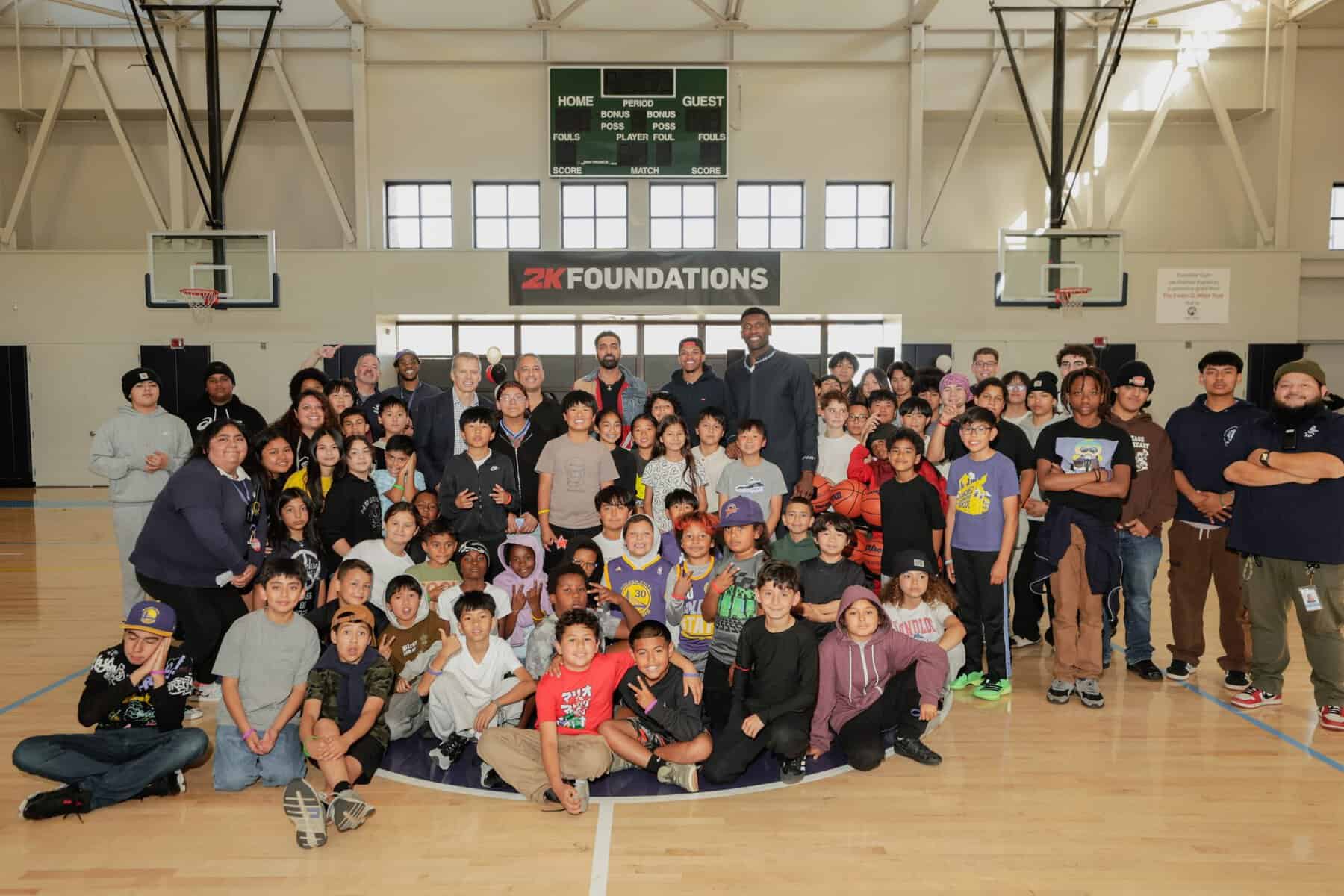 2K Foundations Unveils Refurbished Basketball Court in San Francisco