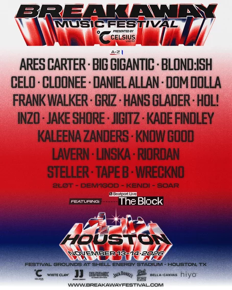 Breakaway Houston Closes Its Biggest Year with Dom Dolla and GRiZ